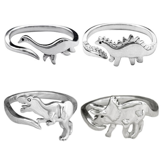 New Ring FASHION Cute Dinosaur Open Ring Animal Finger Ring Adjustable Open Ring Ladies Men’s Jewelry Gifts